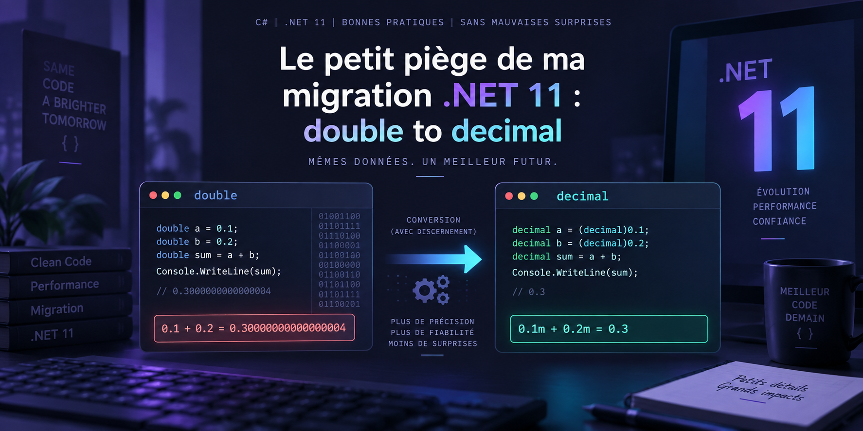 Le petit piège de ma migration .NET 11 : double to decimal